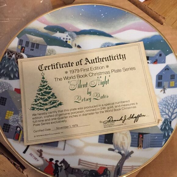 Betsy Bates Christmas Plate - Picture 5 of 7